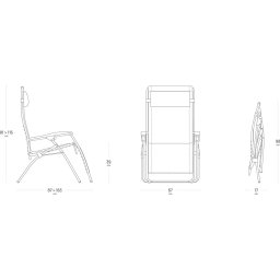 Lafuma RSXA - Model 2024 - Relaxstoel - Inklapbaar - Verstelbaar - Zero Gravity
