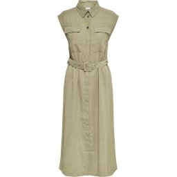 Only Maat 42 Jurk Onlaris Life S/l Long Dress Pnt 15256317 Trench Coat Dames