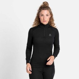 ODLO - Maat M Bl Top Turtle Neck L/S Half Zip Active Warm Thermoshirt Dames