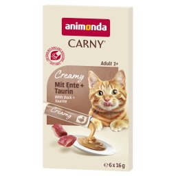 animonda Carny Adult Creamy - 6 x 16 g Eend & Taurine