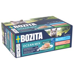 12x85g Bozita Mousse Gemengd Oceaan natvoer voor katten