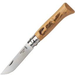 Opinel VRI N°08 Inox Animalia Fish - Zakmes