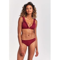 SHIWI - maat 40 - Bobby JAVA LEOPARD STRUCTURE Dames Bikini Paars