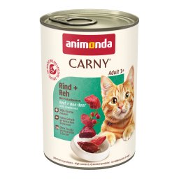 6x400g Adult Rund, Ree met Veenbessen animonda Carny Kattenvoer