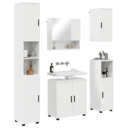 vidaXL Badkamermeubelset 5 st Hoogglans wit 61 x 35 x 64 cm