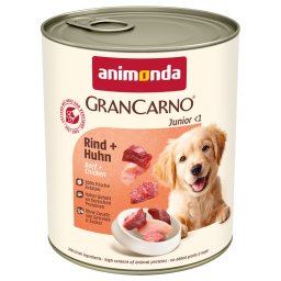 6x800g Original Junior Rund & Kip animonda GranCarno Hondenvoer