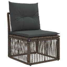 vidaXL Tuinbankenset 13 st Grijs en Donkergrijs poly rattan