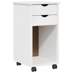 vidaXL Bureau Kas Set 2 st Wit Massief grenenhout