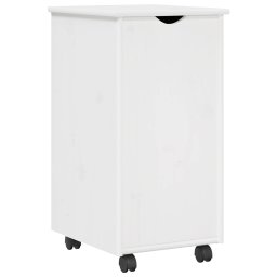 vidaXL Bureau Kas Set 2 st Wit Massief grenenhout