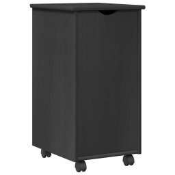 vidaXL Bureau Kas Set 2 st Grijs Massief grenenhout