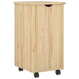 vidaXL Bureau Kas Set 2 st Bruin Massief grenenhout