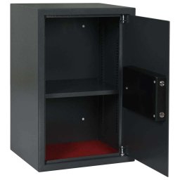 vidaXL Digitale kluis met slot Donkergrijs 40 x 35 x 60 cm Staal