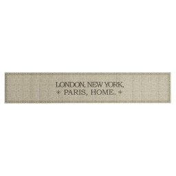 vidaXL Keukenmat wasbaar Home-tekst 60x300 cm fluweel