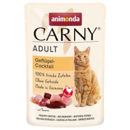animonda Carny Maaltijdzakjes 12 x 85 g Kattenvoer - Gevogelte-Cocktail