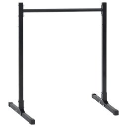 vidaXL Dip station 2 st Zwart 55 x 90 x 104.5 cm Gepoedercoat staal