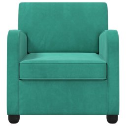 vidaXL Fauteuil Turquoise fluweel