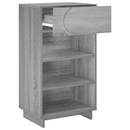 vidaXL Schoenenkast 48 x 38 x 87,5 cm Bewerkt hout Grijs Sonoma