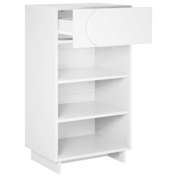vidaXL Schoenenkast 48 x 38 x 87,5 cm Bewerkt hout Wit