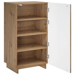 vidaXL Schoenenkast 48 x 38 x 87,5 cm Bewerkt hout Artisanaal eiken