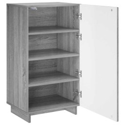 vidaXL Schoenenkast 48 x 38 x 87,5 cm Bewerkt hout Grijs Sonoma