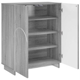 vidaXL Schoenenkast 73 x 38 x 87,5 cm Bewerkt hout Grijs Sonoma