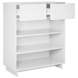 vidaXL Schoenenkast 73 x 38 x 87,5 cm Bewerkt hout Wit