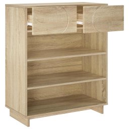 vidaXL Schoenenkast 73 x 38 x 87,5 cm Bewerkt hout Sonoma Eiken