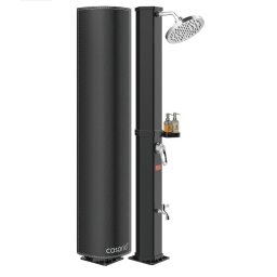 Solar douche zwart 60L