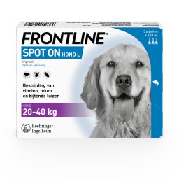 Frontline Spot-On Hond , 20 tot 40 kg 3 Pipetten