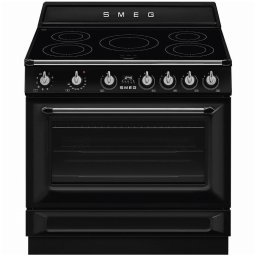 Smeg TR90IMBL Inductie fornuis Zwart