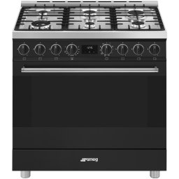 Smeg B91GMMBNLK2 Gasfornuis Zwart