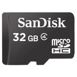 SanDisk MicroSD Class 4 32GB Micro SD-kaart Zwart