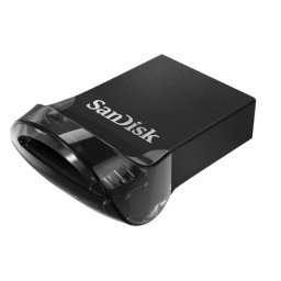 SanDisk USB Ultra Fit 256GB 130MB/s - USB 3.1 USB-sticks Zwart