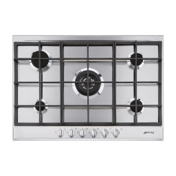 Smeg P272XGHNLK Gas kookplaat Grijs