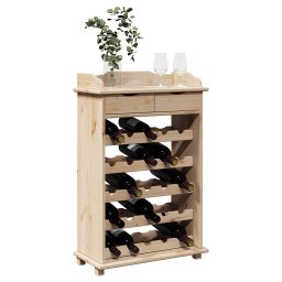 vidaXL Wijnrek Naturel 58 x 28 x 90 cm Massief grenenhout