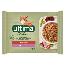 Ultima Cat Nature 12 x 85 g - Rund & Kalkoen