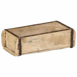vidaXL Dienblad 4 st Bruin 30 x 15 x 9 cm Massief Gerecycled Hout