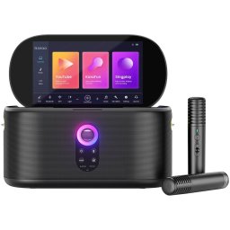 Lenco Ikarao Shell S1 karaoke systeem Bluetooth speaker Zwart
