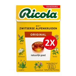 Ricola Keelpastilles Original Suikervrij Duoverpakking