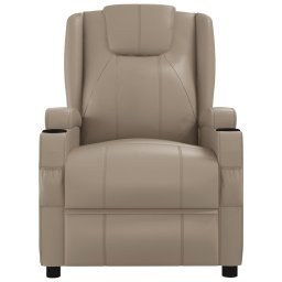 vidaXL Massagestoel kunstleer cappuccinokleurig
