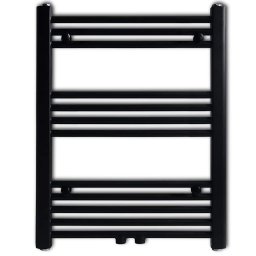 vidaXL Radiator / handdoekenrek recht 600x764 mm zwart