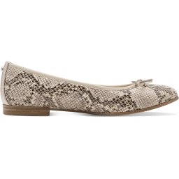 TAMARIS - maat 42 - Essentials Dames Ballerina's - BEIGE SNAKE