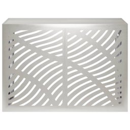 vidaXL Airconditioner hoes zilver 100 x 50 x 70 cm Roestvrij staal