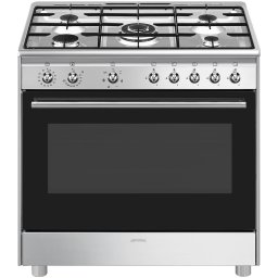 Smeg CX91GMXNLK Gasfornuis Grijs