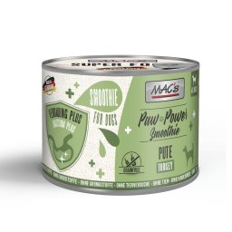 Voordeelpakket 6x185g MAC's Dog Paw Power Smoothie Kalkoen - Spijsvertering Aanvullend voer voor honden