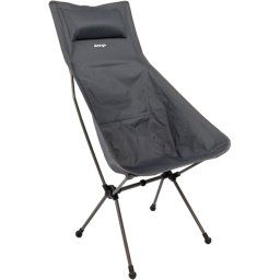 Vango Micro Tall Chair – Campingstoel – Stalen frame – Endure polyester – Hoge rugleuning met hoofdsteun – Compact opvouwbaar – Gewicht 1,8 kg – Max. draaggewicht 120 kg – Inclusief draagtas