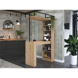 Keukeneiland JARED walnoot met opbergkolom