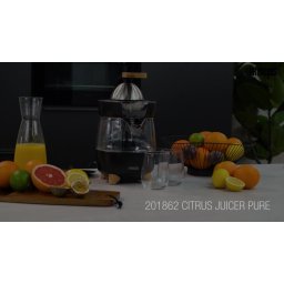 Princess Elektrische Citruspers Pure 201862 – Luxueus eigen design – 300 W – Zwart/Bamboe