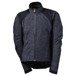 Maat S - AGU Hivis Fiets Regenjack Essential Heren - Zilver -