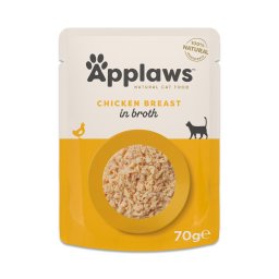 Economy pack 24x70 Kipfilet Applaws Naturel in bouillon natvoer voor katten